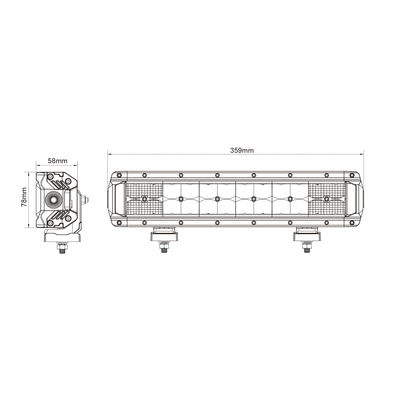 24pcs*3w Off Road die Dubbele Rij Geleide Lichte Bar voor SUV 2700lx R10 drijven
