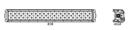 120w gebogen van het het Waterbewijs van de Rijdubbel Geleid Licht Bar IP67 van de de Barauto Licht de Barlicht
