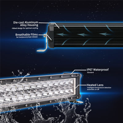 Neem Roadshock 14 Duim Dubbele Rij Geleide Lichte Bar Zwarte 144W 6480lm op