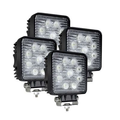 4PCS van het vierkante LEIDENE de Lichtenip67 2160lm Zwarte Huisvesting Vloedwerk